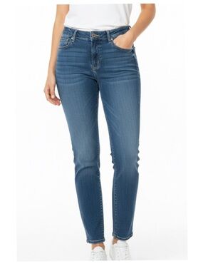 Time and Tru Skinny Jeans Women Size 12 Blue Mid Rise Stretch NWOT